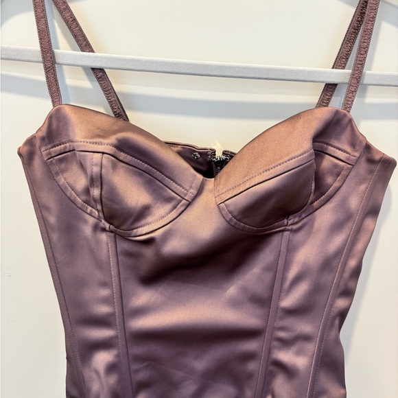 Aritzia Wilfred Bustier Corset Top in Mauve - Picture 2 of 5